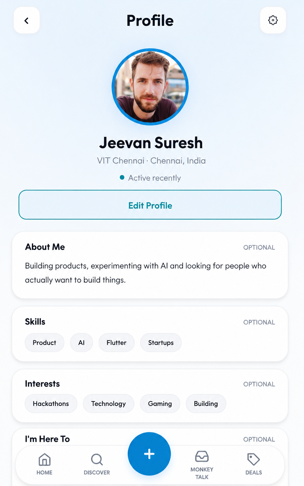 Build Spark app screen